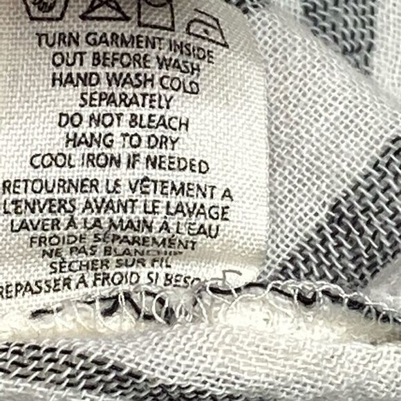 Billabong NWOT striped gauze cotton long sleeve hooded top size S - Picture 12 of 16